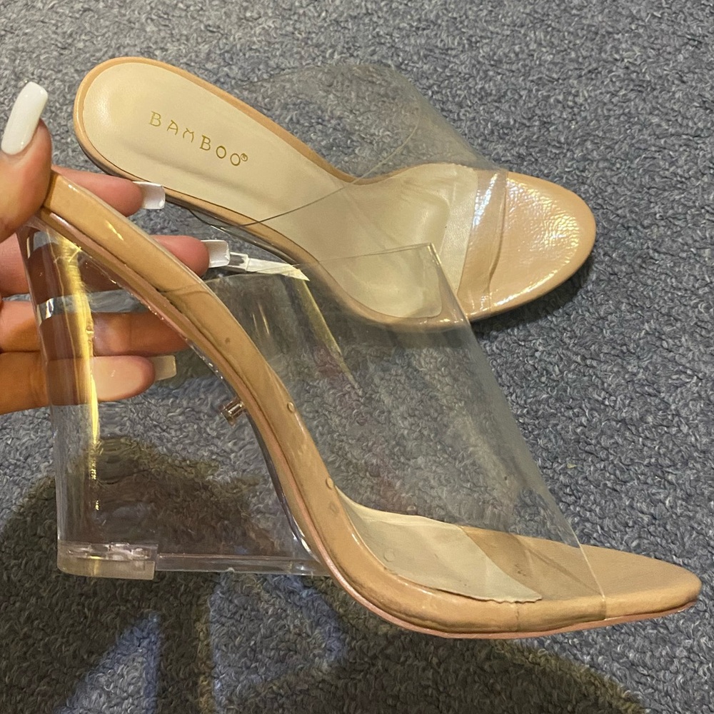 Fashionnova clear wedge